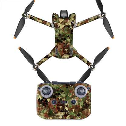 ملصق مقاوم للماء ومضاد للخدش بتصميم مسطح لطائرة DJI Mini 3 Pro، RC-N1 الإصدار العادي، RC مع إصدار الشاشة