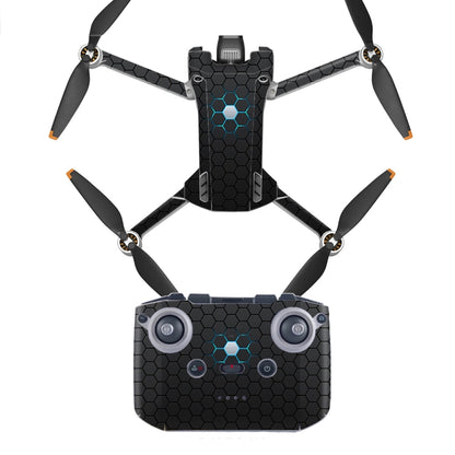 ملصق مقاوم للماء ومضاد للخدش بتصميم مسطح لطائرة DJI Mini 3 Pro، RC-N1 الإصدار العادي، RC مع إصدار الشاشة