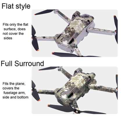 ملصق مقاوم للماء ومضاد للخدش بتصميم مسطح لطائرة DJI Mini 3 Pro، RC-N1 الإصدار العادي، RC مع إصدار الشاشة