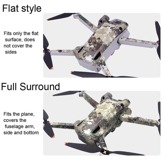 ملصق مقاوم للماء ومضاد للخدش بتصميم مسطح لطائرة DJI Mini 3 Pro، RC-N1 الإصدار العادي، RC مع إصدار الشاشة