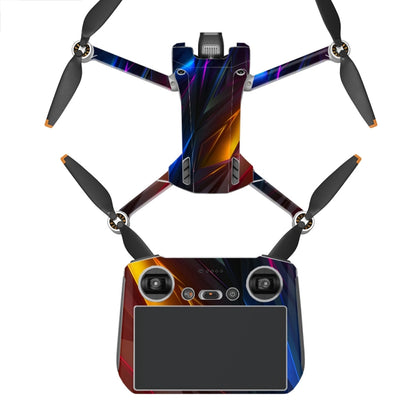ملصق مقاوم للماء ومضاد للخدش بتصميم مسطح لطائرة DJI Mini 3 Pro، RC-N1 الإصدار العادي، RC مع إصدار الشاشة