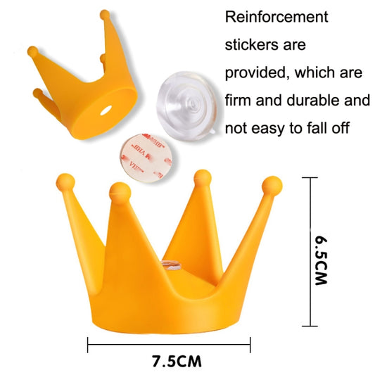 2PCS Motorcycle Crown Sucker Helmet Decoration, Yellow, Light Pink, Gray, Blue, Peach Red