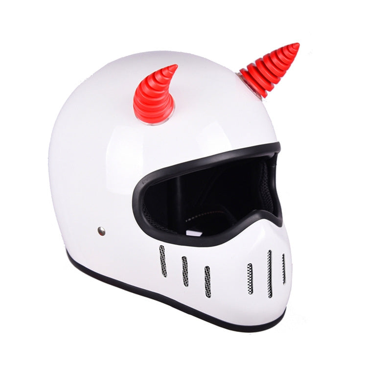 2PCS Motorcycle Horn Sucker Helmet Decoration, Red, Black, Pink, Light Blue, Blue, White, Green