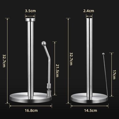 Stainless Steel Roll Paper Cling Film Vertical Stand, Shape:, Simple, Classic