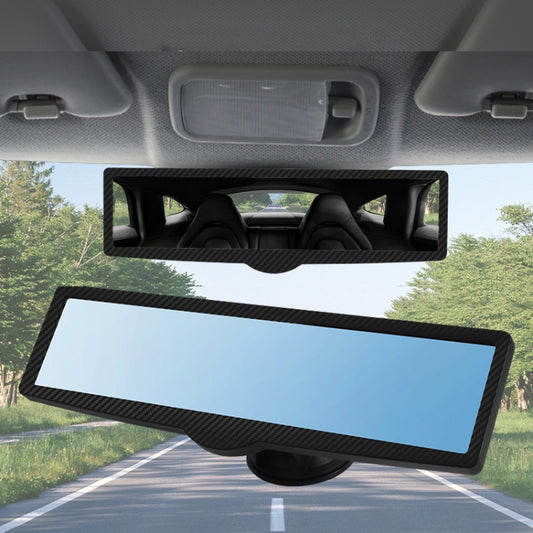 CZC-255 Car Glue Injection Suction Cup Carbon Fiber Rearview Mirror, CZC-255(Blue Mirror)
