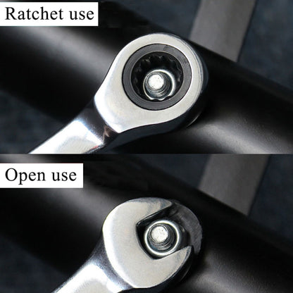 Combination Ratchet Wrench with Flexible Head Dual-purpose Ratchet Tool, 6mm, 7mm, 9mm, 11mm, 24mm, 16mm, 18mm, 20mm, 21mm, 22mm, 23mm