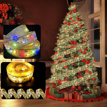 أضواء LED برونزية لعيد الميلاد، سلسلة أضواء مزدوجة الشريط، 1 متر، 2 متر، 4 متر، 5 متر، 10 متر، 20 متر