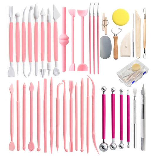 42 In 1 Clay Tool Hook Line Pen Pottery Carving Knife Set, 42 In 1