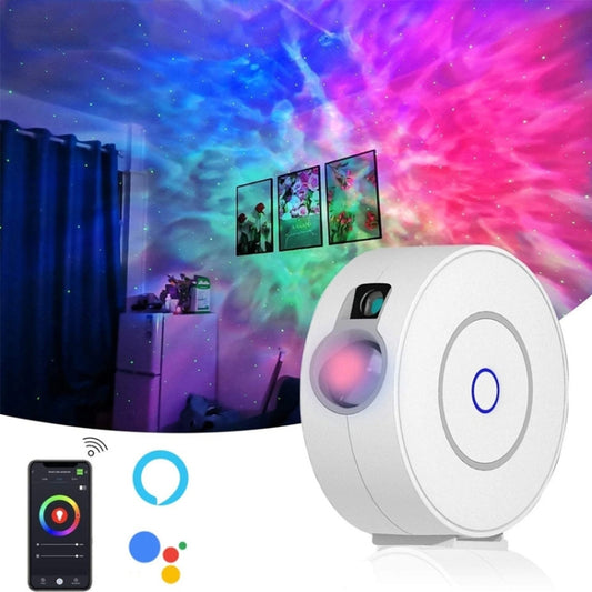 WiFi Graffiti Smart Circular Star Projection Light Home Theater Atmosphere Light, EU Plug, US Plug, UK Plug, AU Plug