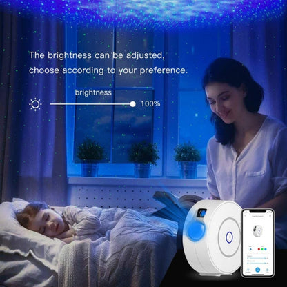 WiFi Graffiti Smart Circular Star Projection Light Home Theater Atmosphere Light, EU Plug, US Plug, UK Plug, AU Plug