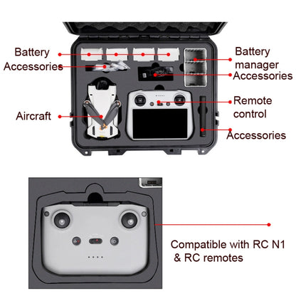 صندوق تخزين مقاوم للماء وصندوق حماية للحمل لـ DJI Mini 3 Pro، الطراز 2