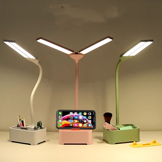 TD6 Student Mobile Phone Holder Pen Holder Eye Protection USB Desk Lamp