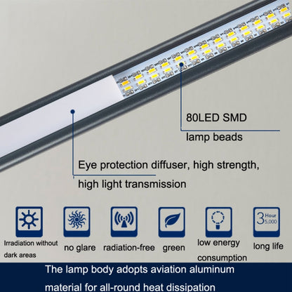 USB Clip Lamp Student Eye Protection LED Dimmable Desk Light, Purple, Gold, Black, Silver