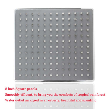 Bathroom 8 inch Square Electroplating Top Shower Head, 8 inch