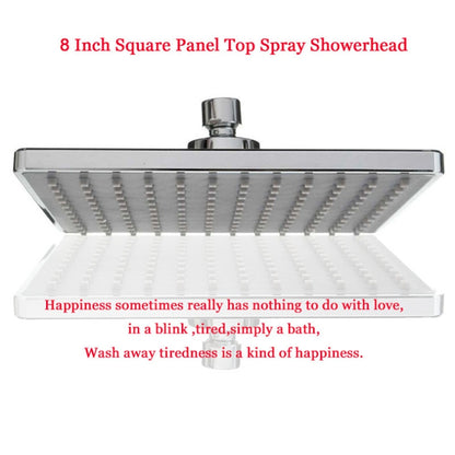 Bathroom 8 inch Square Electroplating Top Shower Head, 8 inch