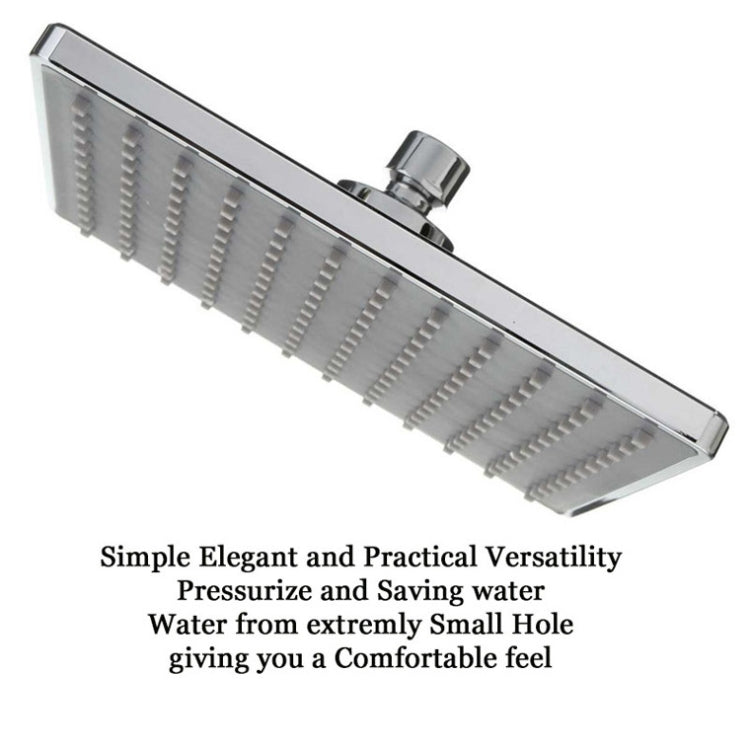 Bathroom 8 inch Square Electroplating Top Shower Head, 8 inch