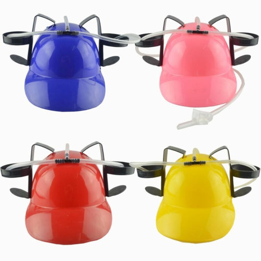 Lazy Beer Drink Hat Birthday Party Outdoor Drink Helmet, Drink Helmet(Red), Drink Helmet(Blue), Drink Helmet(Pink), Drink Helmet(Yellow)
