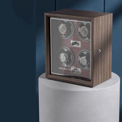 صندوق تخزين ساعة ميكانيكية أوتوماتيكية بمنفذ USB، ساعة واحدة سوداء، ساعة واحدة حمراء، ساعتان سوداء، ساعتان حمراء، 4 ساعات سوداء، 4 ساعات حمراء