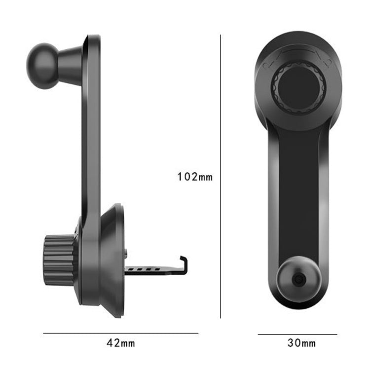 Car Extension Hook Mobile Phone Bracket Accessories Round Air Outlet Bracket, 13mm Ball Head, 15mm Ball Head, 17mm Ball Head