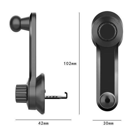 Car Extension Hook Mobile Phone Bracket Accessories Round Air Outlet Bracket, 13mm Ball Head, 15mm Ball Head, 17mm Ball Head