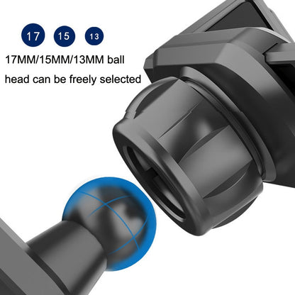 Car Extension Hook Mobile Phone Bracket Accessories Round Air Outlet Bracket, 13mm Ball Head, 15mm Ball Head, 17mm Ball Head