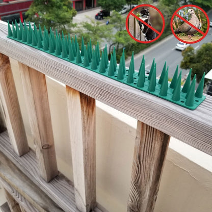 Plastic Bird Repellent Thorns Fence Anti-climb Nails, Grey, Brown, Black, White, Brick Red, Green, Grass Green, Transparent