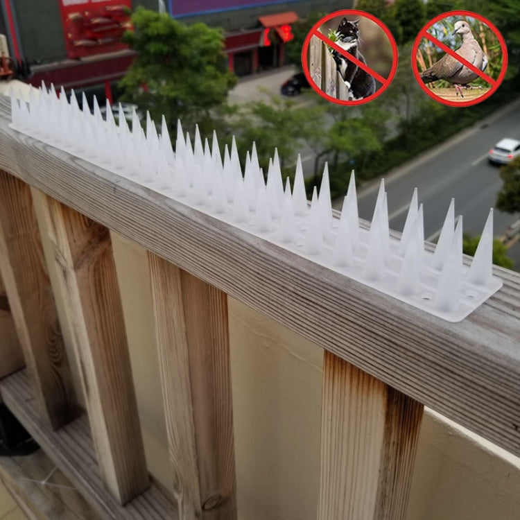 Plastic Bird Repellent Thorns Fence Anti-climb Nails, Grey, Brown, Black, White, Brick Red, Green, Grass Green, Transparent