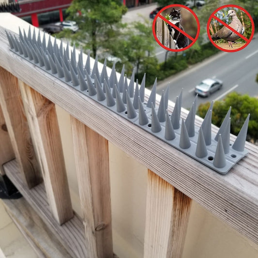 Plastic Bird Repellent Thorns Fence Anti-climb Nails, Grey, Brown, Black, White, Brick Red, Green, Grass Green, Transparent