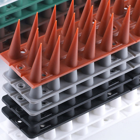 Plastic Bird Repellent Thorns Fence Anti-climb Nails, Grey, Brown, Black, White, Brick Red, Green, Grass Green, Transparent