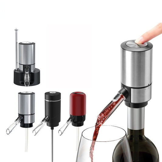 Electric Red Wine Decanter Dispenser,Style:, Black ABS, Red ABS, Stainless Steel, Stainless Steel With Base