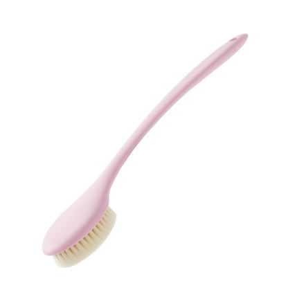 Long Handle Soft Hair Bathing Brush Nylon Hair Massage Brush, Soft Hair White, Soft Hair Grey, Soft Hair Blue, Soft Hair Pink