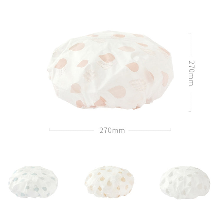 Waterproof Shower Hat Adult Women Bathing Hair Cover Anti-fume Hair Cover, 1 PCS Grey, 1 PCS Pink, 1 PCS Apricot