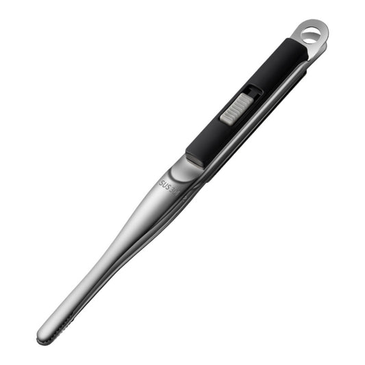304 Stainless Steel Food Clip with Sawtooth Barbecue Tongs, Food Clip(Black), Food Clip(Gray), Food Clip(Red), Food Clip(Blue)