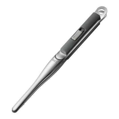 304 Stainless Steel Food Clip with Sawtooth Barbecue Tongs, Food Clip(Black), Food Clip(Gray), Food Clip(Red), Food Clip(Blue)