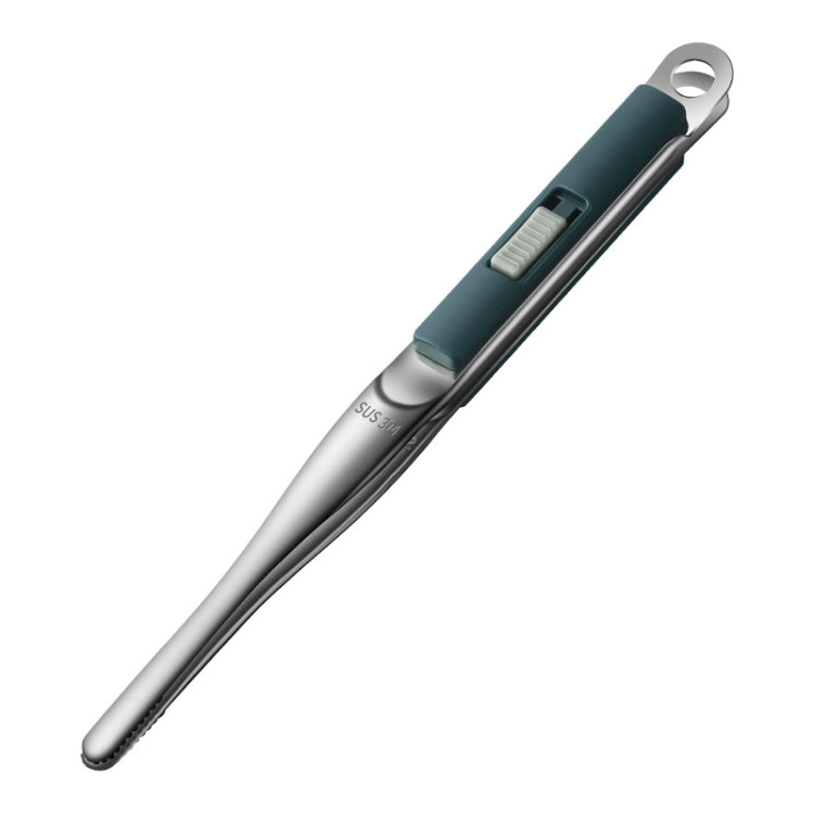 304 Stainless Steel Food Clip with Sawtooth Barbecue Tongs, Food Clip(Black), Food Clip(Gray), Food Clip(Red), Food Clip(Blue)
