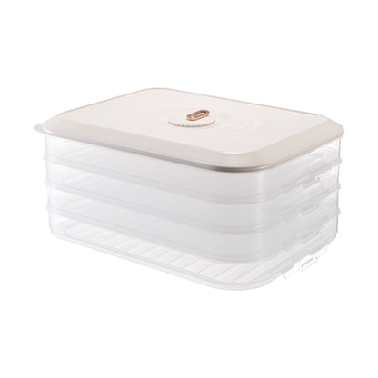 Household Refrigerator Freezer Large Capacity Dumpling Box, Capacity:, One Layer (White), One Layer (Green), One Layer (Orange), Two Layers (White), Two Layers (Green), Two Layers (Orange), Three Layers (White), Three Layers (Green), Three Layers (Oran...