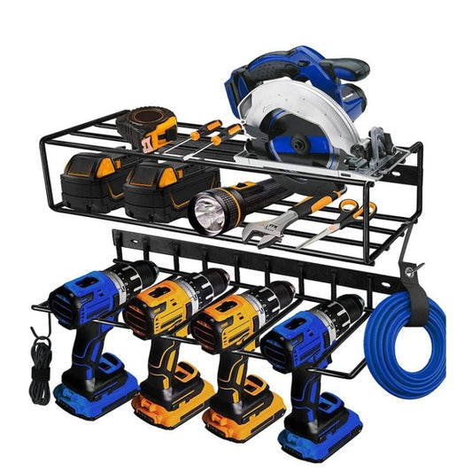 Wall Mounted Handheld Drill Tool Storage Rack, Complete set, Single Rack