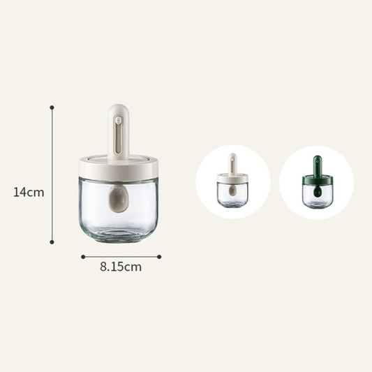 AAB020 Telescoping Spoon Seasoning Bottle, White, Green
