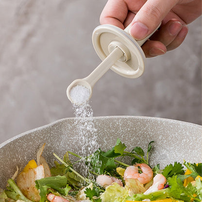 AAB020 Telescoping Spoon Seasoning Bottle, White, Green