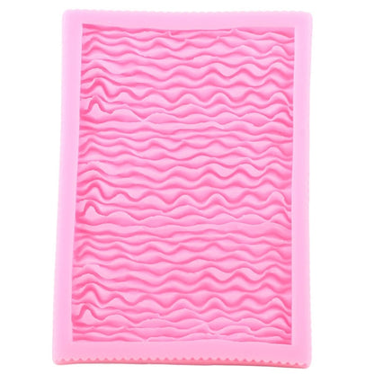 Food Grade Fondant Silicone Mold Pleated Skirt Cake Decorating Tool, CC562