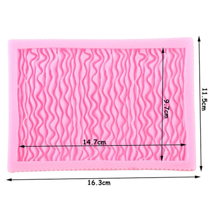 Food Grade Fondant Silicone Mold Pleated Skirt Cake Decorating Tool, CC562