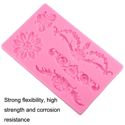 Cake Border Floral Fondant Silicone Mold, CF394
