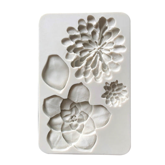 Big Flower Chocolate Fondant Cake Silicone Mold, Big Flower