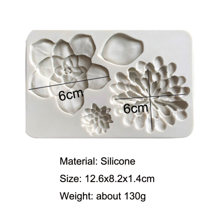 Big Flower Chocolate Fondant Cake Silicone Mold, Big Flower