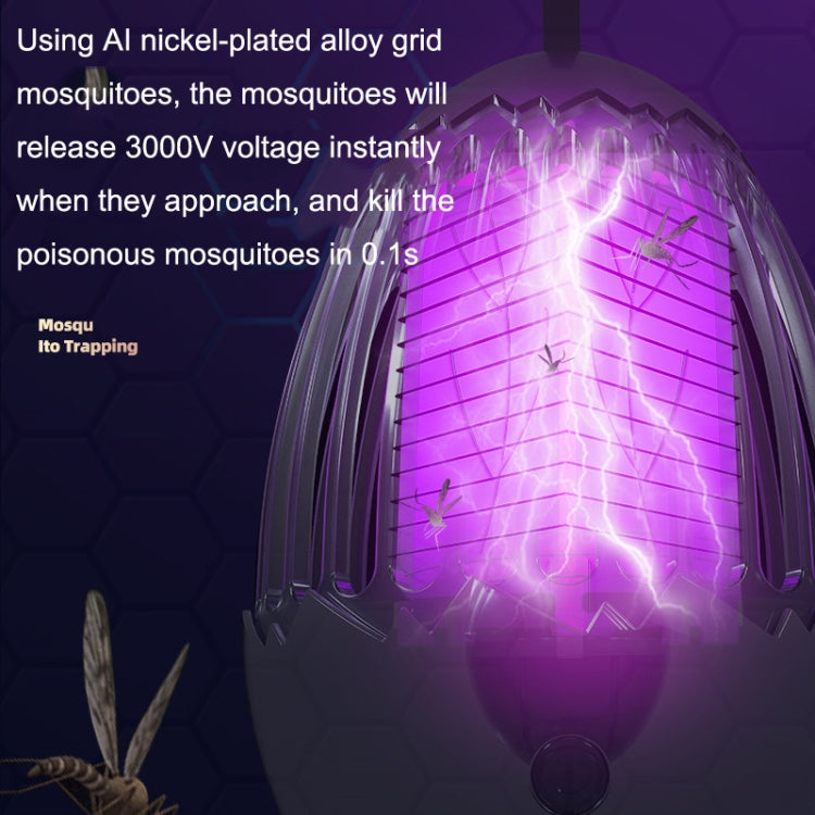 L01 Portable Electric Shock Mosquito Killer Lamp Home Outdoor Photocatalyst Fly Killer, Fly Killer Gray, Fly Killer White