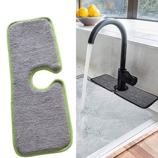 Basin Drain Pad Absorbent Dry Cleaning Pad Fiber Towel Water Mat Color Random Delivery, Size:, 38x13.5cm, 46x10cm, 46x15cm, 62.5x13cm