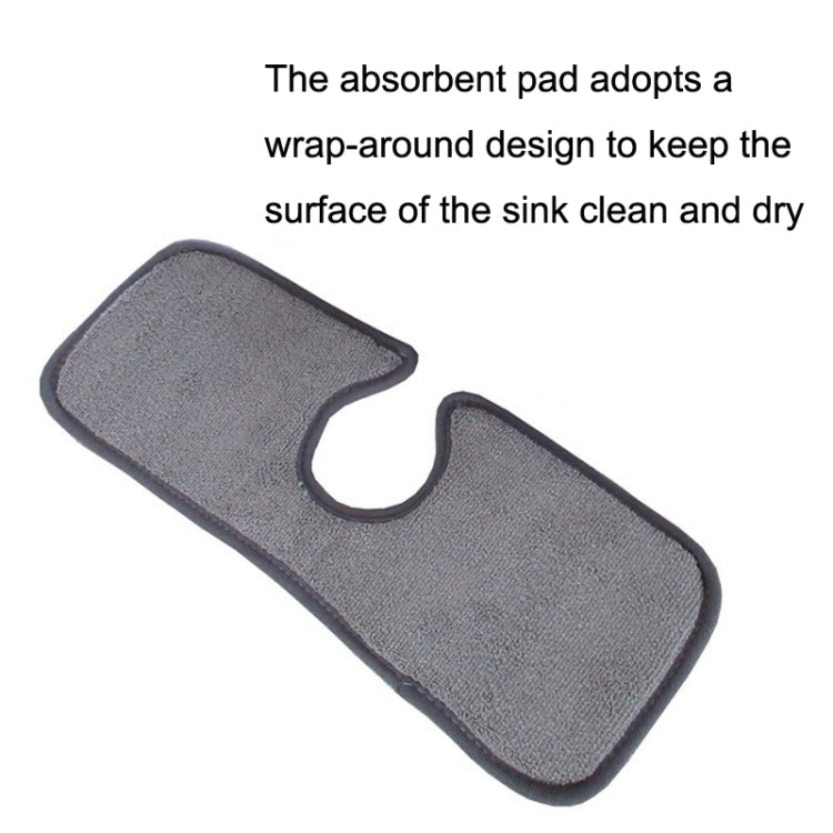 Basin Drain Pad Absorbent Dry Cleaning Pad Fiber Towel Water Mat Color Random Delivery, Size:, 38x13.5cm, 46x10cm, 46x15cm, 62.5x13cm