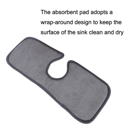 Basin Drain Pad Absorbent Dry Cleaning Pad Fiber Towel Water Mat Color Random Delivery, Size:, 38x13.5cm, 46x10cm, 46x15cm, 62.5x13cm