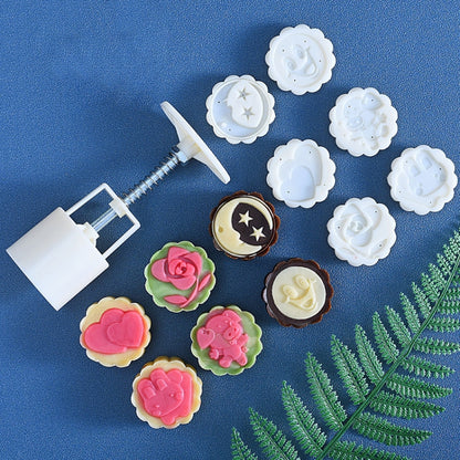 2 PCS Moon Festival Round Hand-Pressed Pastry Mold Baking Tools, Model:, 10, 24, 25, 26, 28, 29, 30, 31, 33, 35, 36, 37, 41, 42, 21