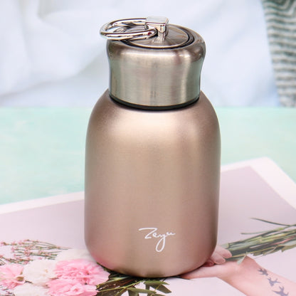 280ml 304 Stainless Steel Handle Vacuum Insulation Cup Big Belly Gift Cup, Black, Gold, Green, Silver, Rose Gold